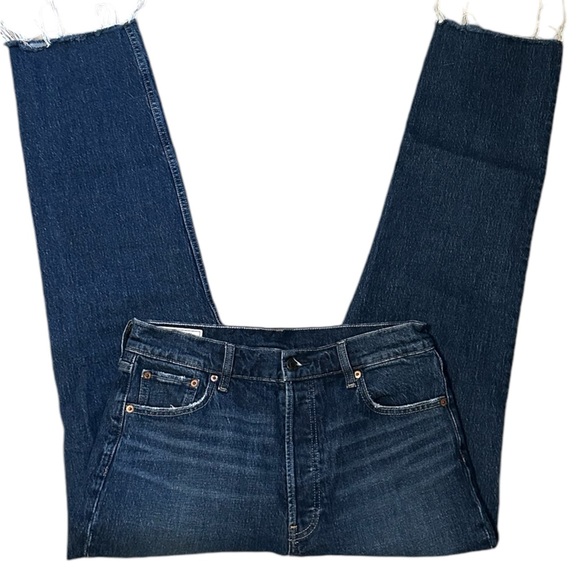 GAP Denim - Gap Cheeky Straight High Rise Jeans Distressed Hem sz. 10T/30